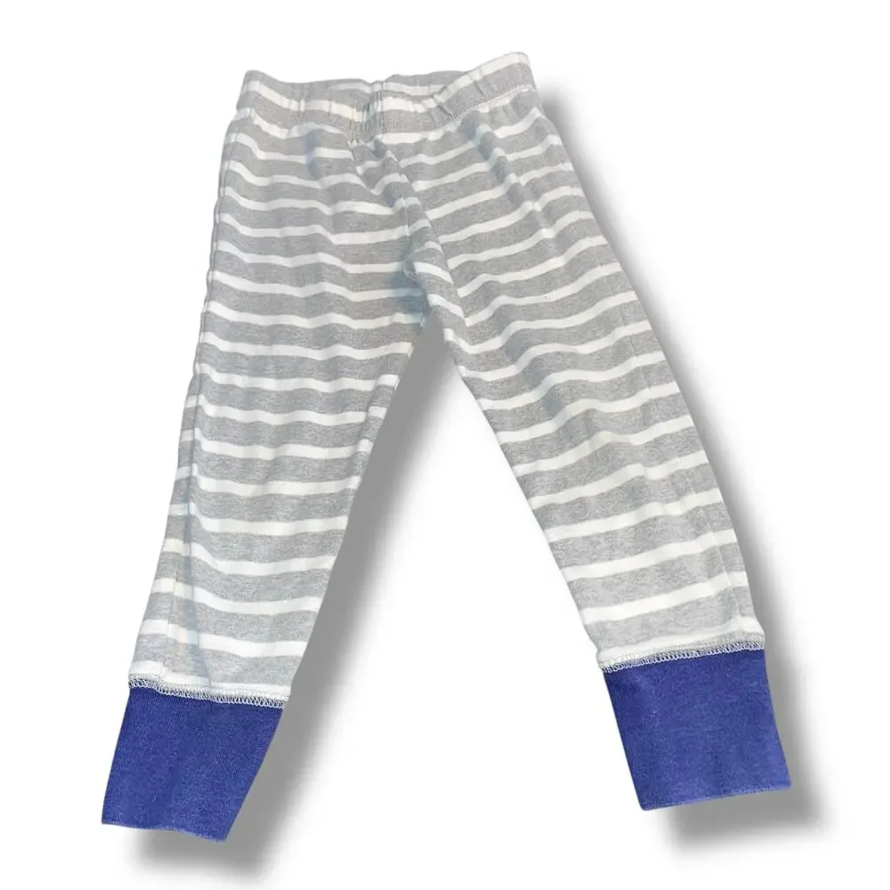 Mini Boden Kids Sz 4 104 cm Pajama Bottoms Jogger Pants Stripe Unisex Sleepwear